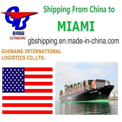 Servizi di spedizione marittima personalizzabili da a Miami Partenza Shenzhen/HK//Shanghai/Tianjin Personalizzazione