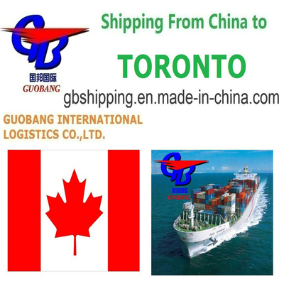 Servizi di spedizione marittima personalizzabili da a Toronto, Canada Partenza da Shenzhen/HK//Shanghai/Tianjin Prezzi convenienti
