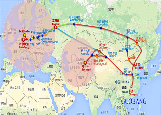 Trasporti ferroviari/in treno di merci dalla Cina all'Europa per il servizio 40HQ e LCL